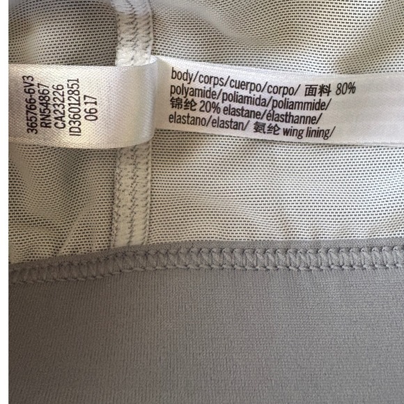 Victoria Sport Essential Strappy Sports Bra In Gray, Size Medium, Laser-Cut - Picture 5 of 5